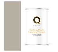 Q-COVER Vernice lavagna 1 L Opaca - Grigio ghiaia RAL 7032 - Pittura effetto lavagna per mobili, legno, pareti, metallo
