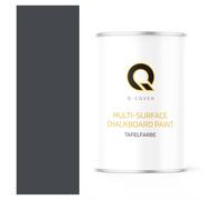 Q-COVER Vernice lavagna 1 L Opaca - Grigio grafite RAL 7024 - Pittura effetto lavagna per mobili, legno, pareti, metallo