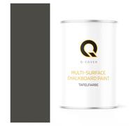 Q-COVER Vernice lavagna 1 L Opaca - Grigio ombra RAL 7022 - Pittura effetto lavagna per mobili, legno, pareti, metallo