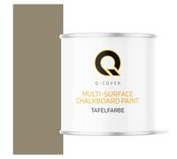 Q-COVER Vernice lavagna 2,5 L Opaca - Grigio giallo RAL 7034 - Pittura per lavagna a base d'acqua per mobili, legno, pareti, metallo