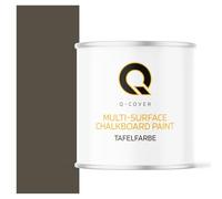 Q-COVER Vernice lavagna 2,5 L Opaca - Grigio marrone RAL 7013 - Pittura per lavagna a base d'acqua per mobili, legno, pareti, metallo