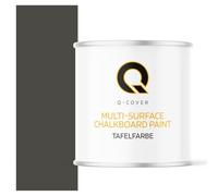 Q-COVER Vernice lavagna 2,5 L Opaca - Grigio ombra RAL 7022 - Pittura per lavagna a base d'acqua per mobili, legno, pareti, metallo