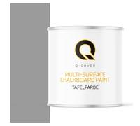 Q-COVER Vernice lavagna 2,5 L Opaca - Grigio segnale RAL 7004 - Pittura per lavagna a base d'acqua per mobili, legno, pareti, metallo