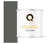 Q-COVER Vernice lavagna 2,5 L Opaca - Grigio verde RAL 7009 - Pittura per lavagna a base d'acqua per mobili, legno, pareti, metallo