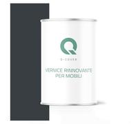 Q-COVER Vernice per mobili lucida, colore: Grigio antracite RAL 7016, 1 L, colore legno per interni | coprente, a base d'acqua, antigraffio, per cucine, armadi, tavoli, giardino