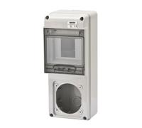 Quadro Stagno Gewiss Q-DIN GW68017N IP65 5 Moduli DIN 1 Flangia