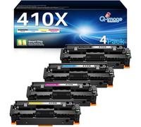 Q-image 410 X Toner compatibili con HP 410X Multipack CF410A CF410X Cartucce per HP MFP m477fdw Toner Color Laserjet Pro MFP M477fdw M477fdn M452nw M377dw M452dn M452dw M477dw (Confezione da 4)