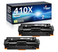 Q-image 410X CF410X Cartuccia Toner per HP 410X 410A CF410X Compatibile con HP Color LaserJet Pro MFP M477fdn M477fdw M477fnw M452dn M452dw M452nw M377dw - Nero