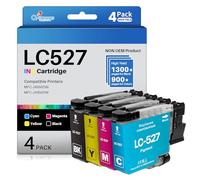 Q-image LC527 LC-527 Cartucce compatibile per Brother LC527 LC527VAL LC527XL compatibili per Brother MFC-J4350DW MFC-J4550DW (4-Pack)