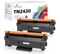 Q-image TN2420 Cartucce di Toner Compatibili per Brother TN-2420 TN2410, 3000 pagine, per MFC-L2710DW MFC-L2710DN MFC-L2750DW MFC-L2730DW DCP-L2510D DCP-L2530DW HL-L2350DW (Nero, 2-Pack)