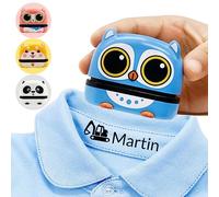 Q&K Timbro Personalizzato, Timbro Nome Vestiti Bambini, Timbro Personalizzato Vestiti Bambini, Timbro Personalizzabile, Timbro per Tessuti Autoinchiostrante Personalizzato, Timbro Vestiti Bambini