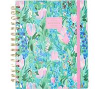 Q Kalon - Agenda Scolastica 2026 2027 - SET/GIU, Vista Settimanale, A5 (17x21 cm), ING, SPA, FRA, TED, Indice con Mesi, Copertina Rigida, Doppia Spirale e Elastico, Con Adesivi - Paradiso