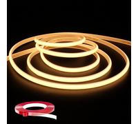 Q.Laomi Striscia LED COB 3 m con interruttore, striscia LED COB super luminosa 230 V, collegamento diretto, striscia LED fai da te, flessibile, impermeabile, IP65, striscia luminosa 3000 K, luce