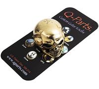 Q-Parts Jumbo Skull - Manopola per chitarra volume/tono, colore: Oro