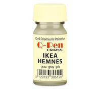 Q-Pen - Colore per ritocchi adatto per Ikea HEMNES, grigio, grigio
