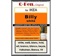 Q-Pen - Vernice per ritocchi compatibile con Ikea Billy, bianco