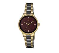 Q&Q Orologio analogico da donna con quadrante nero QB97J422Y