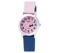 Q&Q Orologio per bambini in silicone, 10 bar, motivo colorato, analogico, al quarzo, Ancora rosa