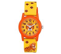 Q&Q Orologio per bambini in silicone, 10 bar, motivo colorato, analogico, al quarzo, Giallo marrone., Classico