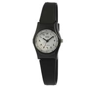 Q&Q Orologio sportivo da donna bianco nero analogico numeri arabi indiani silicone plastica quarzo, Nero , cinghia