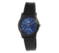 Q&Q Orologio sportivo da donna Blu Nero Analogico Silicone Plastica Quarzo, Blu, cinghia