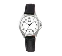 Q&Q WATCHES Orologio Analogico-Digitale al Quarzo Donna con Cinturino in Pelle C37A-013PY
