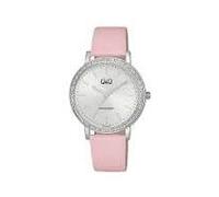 Q&Q WATCHES Orologio Analogico-Digitale al Quarzo Donna con Cinturino in Pelle Q33B-003PY