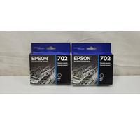 (Q.TÀ. 2) Cartuccia D'Inchiostro Nera Epson 702 T702120 06/26 NUOVA SIGILLATA
