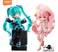 Q Version Blokees Hatsune Miku Sakura Miku Action Figure con Articolazioni Mobili, Statuetta Anime da Assemblare, Giocattolo da Collezione, Modellino, Regalo