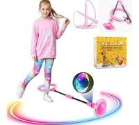Q-WOOFF Jumping Ball and Skipping Rope, per giocattoli all'aperto per bambini dai 5 ai 12 anni, regali per ragazze di età compresa tra 8 e 12 anni, regali per ragazzi, movimento, giochi di salto