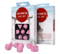 Q-Workshop 89504 Japanese Dice Set - Sweet Spring Memory (7) Accessori, Multicolore