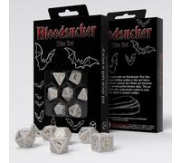 Q-Workshop Bloodsucker Shimmering White & Gold Dice Set - Dice Board Game - for
