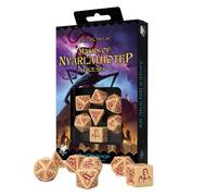 Q Workshop Call Of Cthulhu Masks Nyarlathotep Set di dadi decorati da 7 pezzi