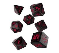 Q Workshop cyberpunk red essential dice set multicolore
