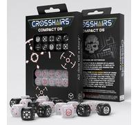 Mirino Compatto D6 Dadi Set Nero & Perla RPG 20 Dadi Q-workshop STCA05