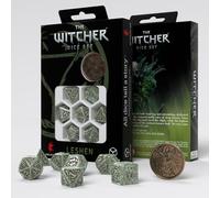 Q WORKSHOP - Dadi da Gioco - Witcher - Leshen - Set 7 - Multicolore - Metallo - Poliedrico