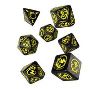 Q-workshop DRA03 Set Dadi Draconici - Nero, Giallo