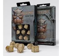 Dados Dwarven Dice Set: Gold - Q Workshop