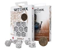Q-Workshop – Set di dadi Geralt The White Wolf – 7 pezzi multicolore