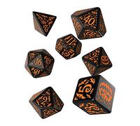 Q-Workshop Halloween Pumpkin Black & Orange Dice Set