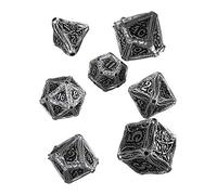 Q Workshop Metal Call of Cthulhu Rpg Dice Set 7 Polyhedral Pieces