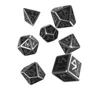 Q-Workshop Metal Dwarven 7 Polyhedral RPG Ornamented Dice Set