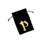 Borsa Per Dadi In Velluto Nera E GOLDEN Giochi Di Ruolo Q-workshop BPAT201