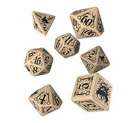 Q Workshop Pathfinder Council of Theves Rpg Ornamented Dice Set 7 Polyhedral Pieces, multicolore