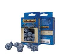 Pathfinder Roleplaying Gioco Dadi Set HELL'S Rebels Paizo Q-workshop Blu Nuovo