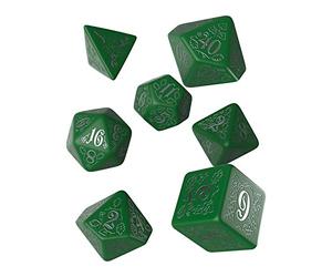 Q Workshop Pathfinder Kingmaker Rpg Ornamented Dice Set 7 Polyhedral Pieces, multicolore