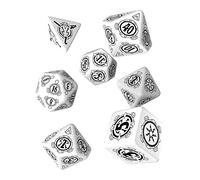 Q Workshop Pathfinder Shattered Star Rpg Ornamented Dice Set 7 Polyhedral Pieces, multicolore