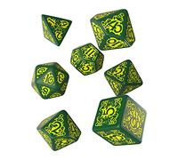 Q Workshop Pathfinder Strange Aeons Rpg Ornamented Dice Set 7 Polyhedral Pieces, multicolore