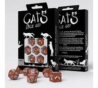 Gatti Focaccina Dadi Set Caramello Bianco Ruolo Giocare Giochi Q-Workshop LOVERS