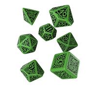 Q Workshop - QWOCTC60 No Call of The Outer Gods Cthulhu Dice Set 7 Gioco, Multicolore